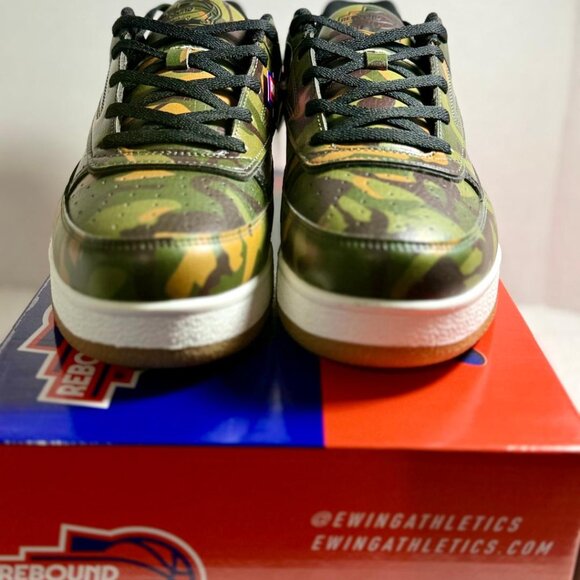 PATRICK EWING REBOUND ORION LOW CAMO/GUM SHOES Men's 10 **NEW** - Picture 2 of 9